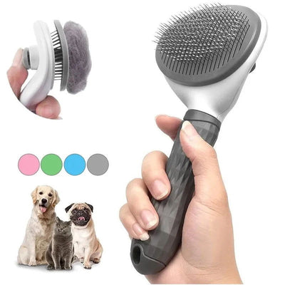 Pet Dog Brush Cat Comb Self Cleaning Pet Hair Remover Brush For Dogs Cats Grooming Tools Pets Dematting Comb Dogs Accessories - Slobuy