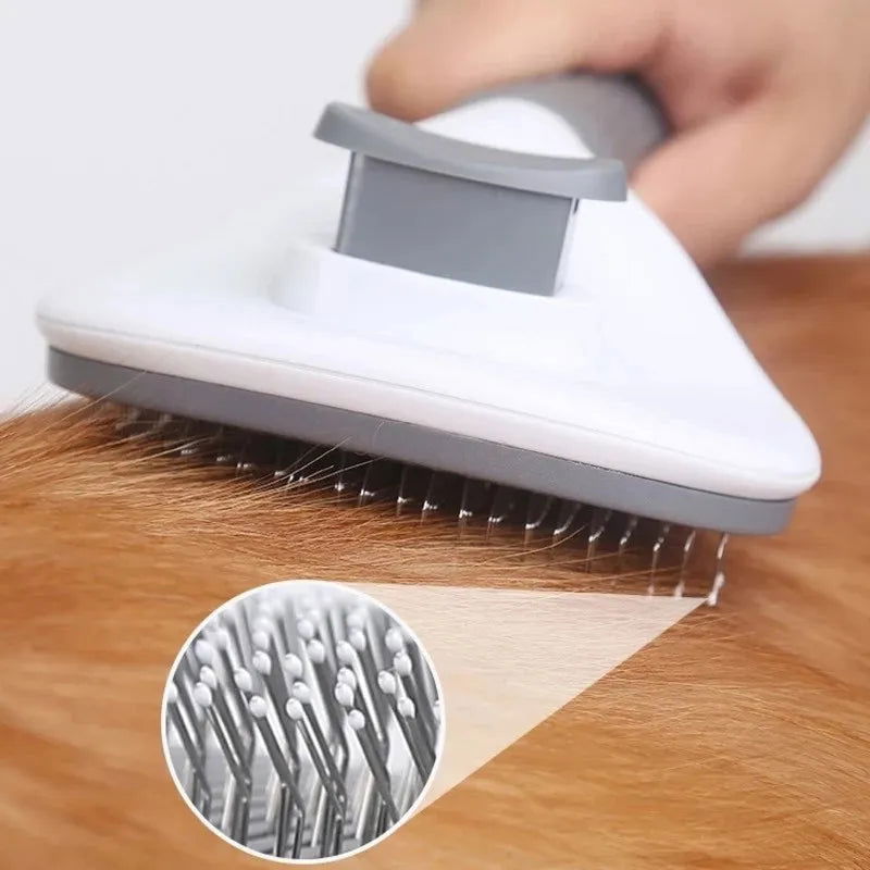 Pet Dog Brush Cat Comb Self Cleaning Pet Hair Remover Brush For Dogs Cats Grooming Tools Pets Dematting Comb Dogs Accessories - Slobuy