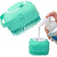 Pet Dog Shampoo Brush 2.7oz 80ml Cat Massage Comb Grooming Scrubber  for Bathing Short Hair Soft Silicone Rubber - Slobuy