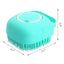 Pet Dog Shampoo Brush 2.7oz 80ml Cat Massage Comb Grooming Scrubber  for Bathing Short Hair Soft Silicone Rubber - Slobuy