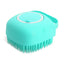 Pet Dog Shampoo Brush 2.7oz 80ml Cat Massage Comb Grooming Scrubber  for Bathing Short Hair Soft Silicone Rubber - Slobuy