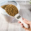 Pet Food Measuring Scoop Electronic Dog Cat Food Measuring Cup Digital Spoon Scale Kitchen Food Scale with LED Display - Slobuy