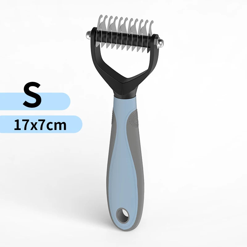 Pet Hair Removal Comb Cat Dog Brush Pet Hair Grooming Tool Puppy Hair Shedding Combs Pet Fur Trimming Dematting Deshedding Brush - Slobuy