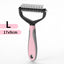 Pet Hair Removal Comb Cat Dog Brush Pet Hair Grooming Tool Puppy Hair Shedding Combs Pet Fur Trimming Dematting Deshedding Brush - Slobuy