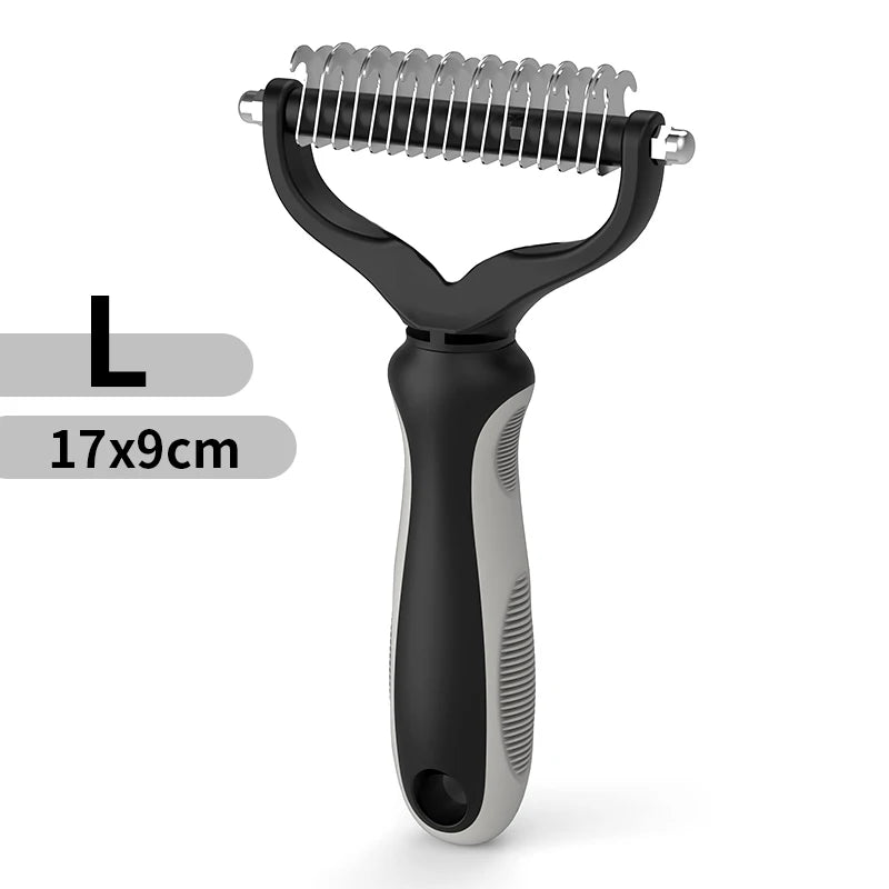 Pet Hair Removal Comb Cat Dog Brush Pet Hair Grooming Tool Puppy Hair Shedding Combs Pet Fur Trimming Dematting Deshedding Brush - Slobuy