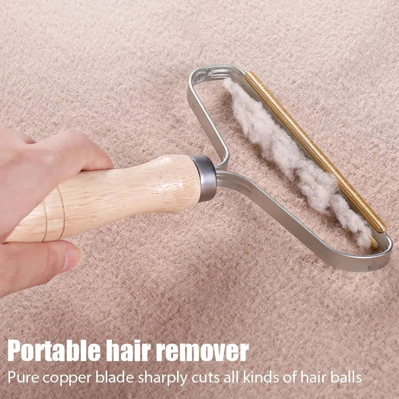Pet Hair Remover Portable Manual Scraper Lint Cleaner Sticky Brush Cat Hair Removal Brush Hair Removal Tool Cat Accessories - Slobuy