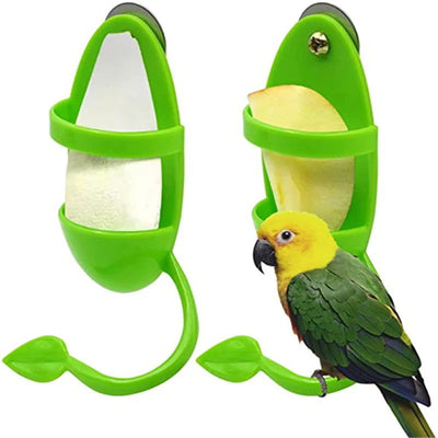 Pet Parrot Feeder Hanging Cage Fruit Vegetable Container Feeding Cup Cuttlebone Stand Holder Pet Cage Accessories Supplies - Slobuy