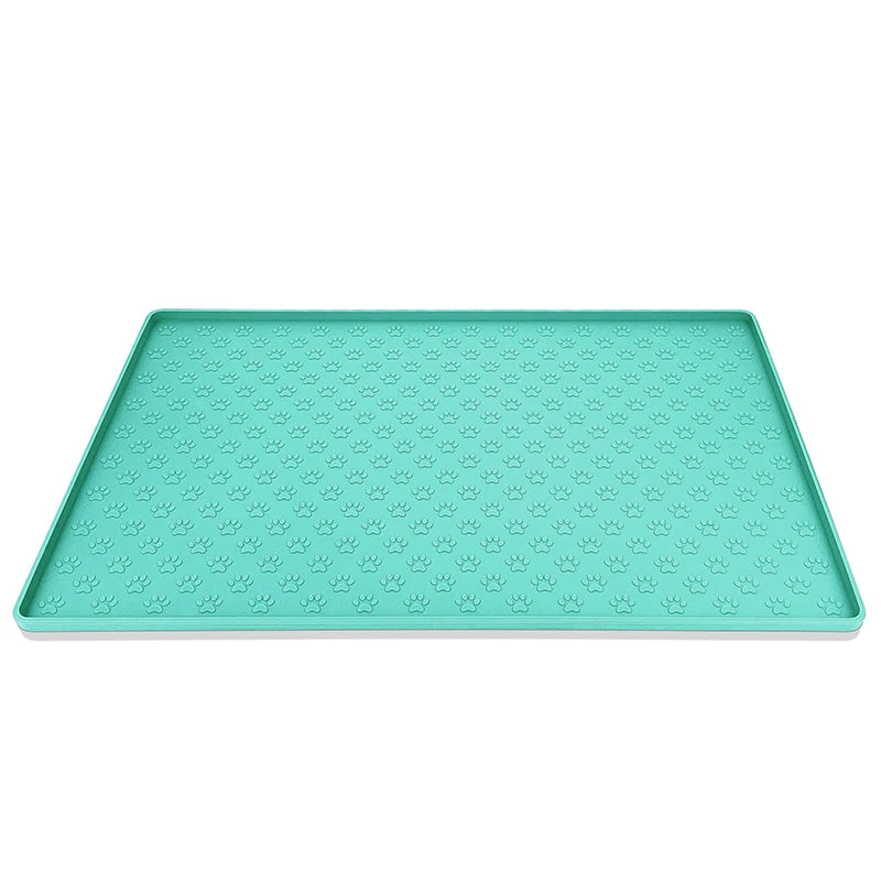 Pet Placemat Dog Food bowl Mat Cat Feed Mat Cat Dog Drinking Feeding Placemat Silicone Waterproof Pet Bowl Pad Feeder Mats - Slobuy