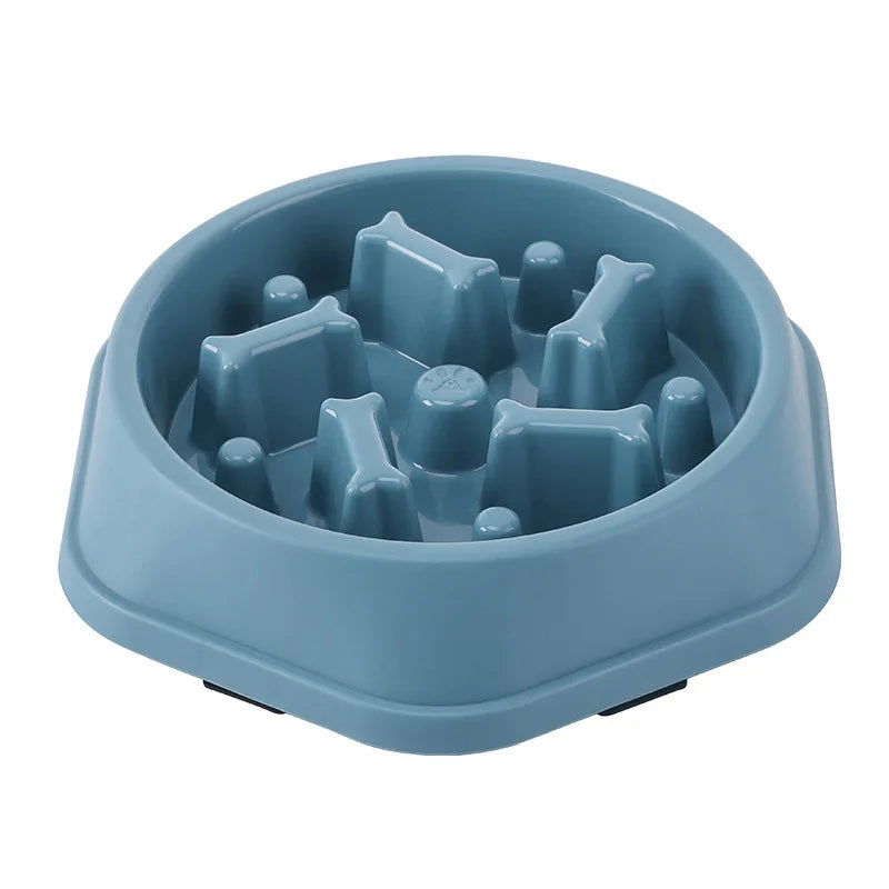 Pet Slow Food Bowl Anti-choking Feeder PP Plastic Dish Bowl Home Dog Eating Plate Anti-gulping Feeding Supplies - Slobuy