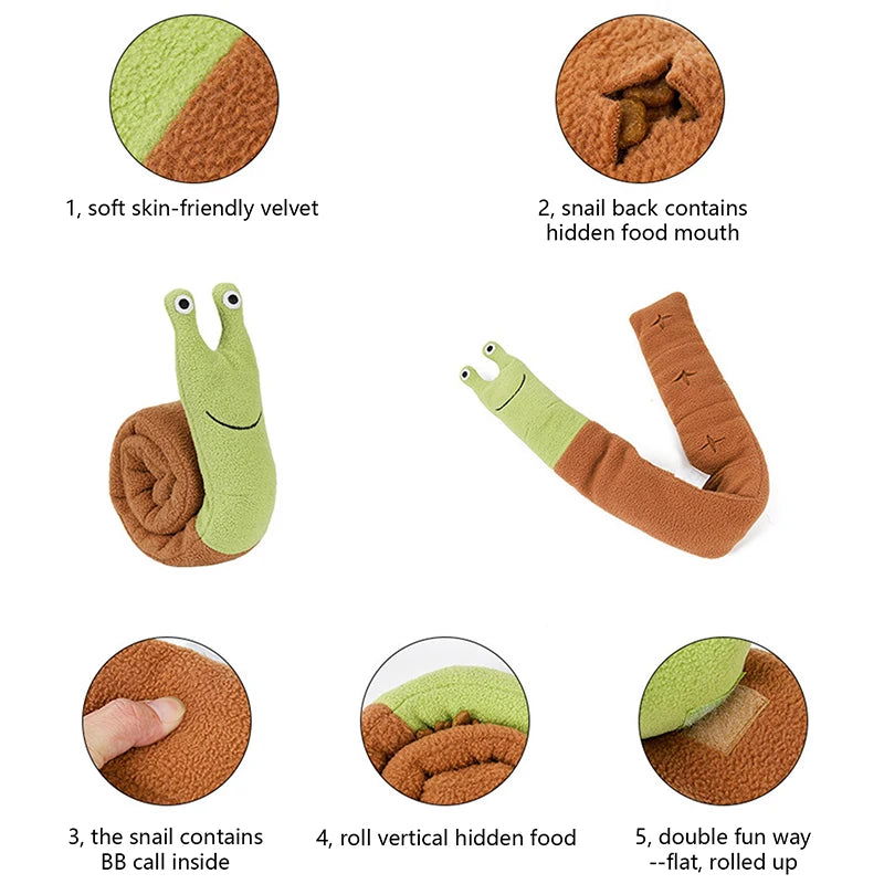 Pet Sniff Toy Squeaky Dog Decryption Interactive Toy For Foraging Instinct Training, Soft Puppy Toy Teething Educational Dog Toy - Slobuy