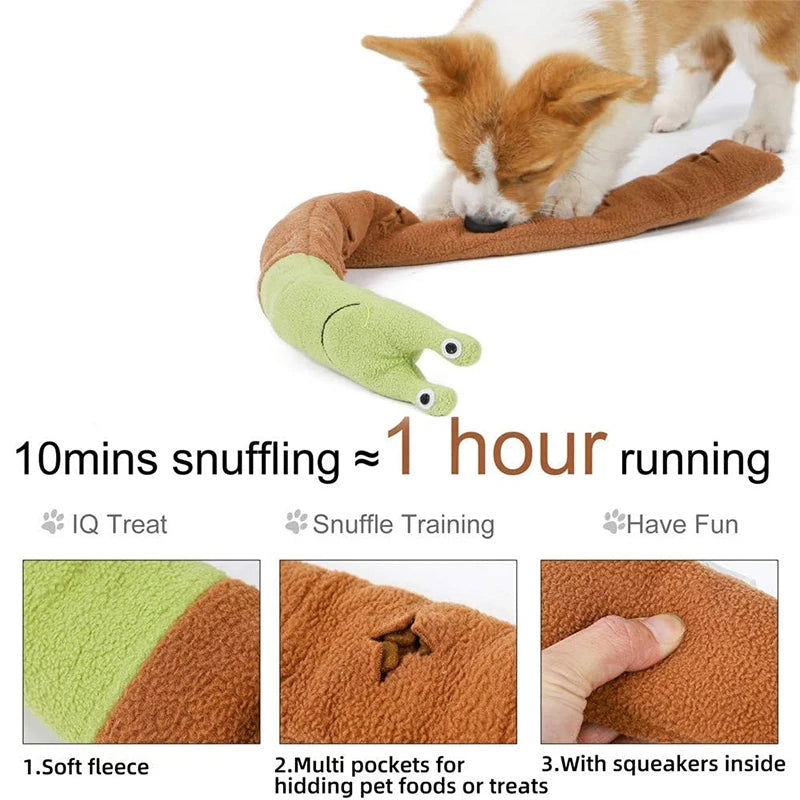 Pet Sniff Toy Squeaky Dog Decryption Interactive Toy For Foraging Instinct Training, Soft Puppy Toy Teething Educational Dog Toy - Slobuy