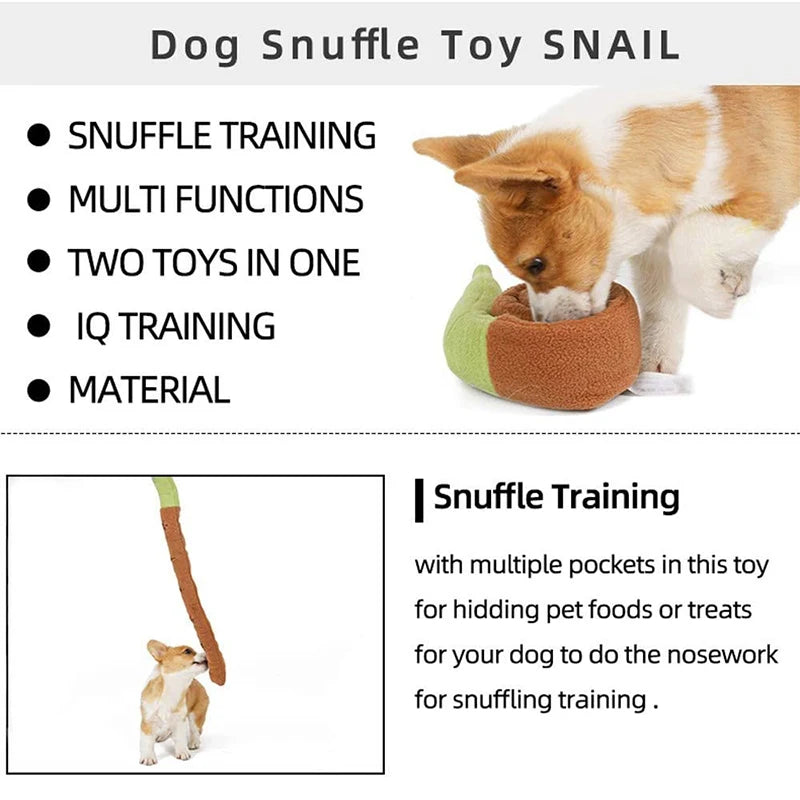 Pet Sniff Toy Squeaky Dog Decryption Interactive Toy For Foraging Instinct Training, Soft Puppy Toy Teething Educational Dog Toy - Slobuy
