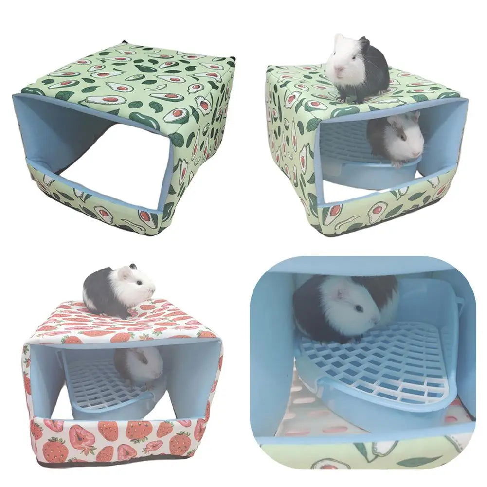 Pet Soft Plush Nest Bottomless Cotton Nest Small Pet Hidden House Shelter Sleeping Bed For Hedgehog Guinea Pig Animal Room - Slobuy