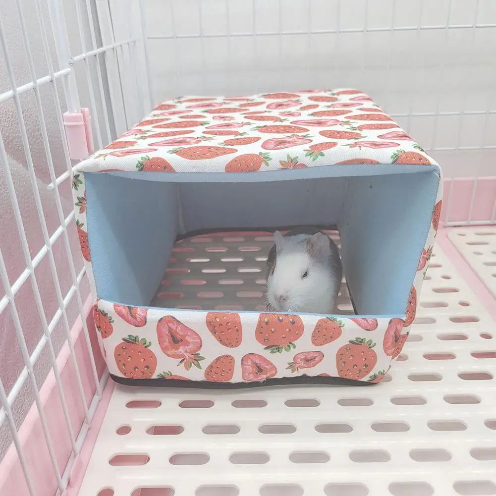 Pet Soft Plush Nest Bottomless Cotton Nest Small Pet Hidden House Shelter Sleeping Bed For Hedgehog Guinea Pig Animal Room - Slobuy