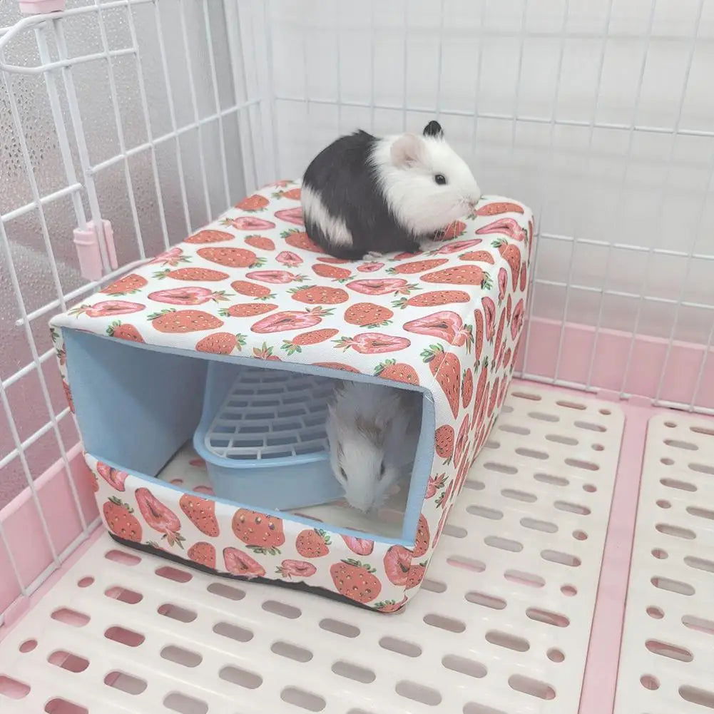 Pet Soft Plush Nest Bottomless Cotton Nest Small Pet Hidden House Shelter Sleeping Bed For Hedgehog Guinea Pig Animal Room - Slobuy