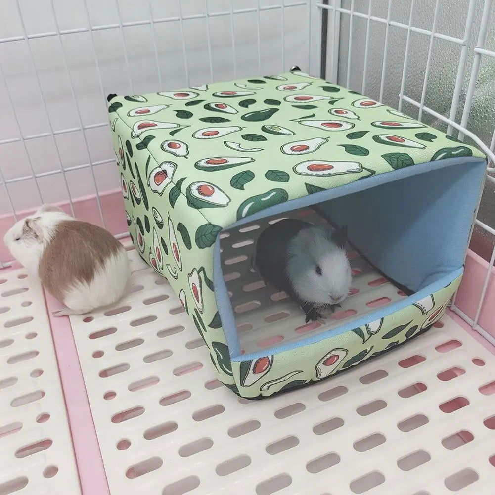 Pet Soft Plush Nest Bottomless Cotton Nest Small Pet Hidden House Shelter Sleeping Bed For Hedgehog Guinea Pig Animal Room - Slobuy