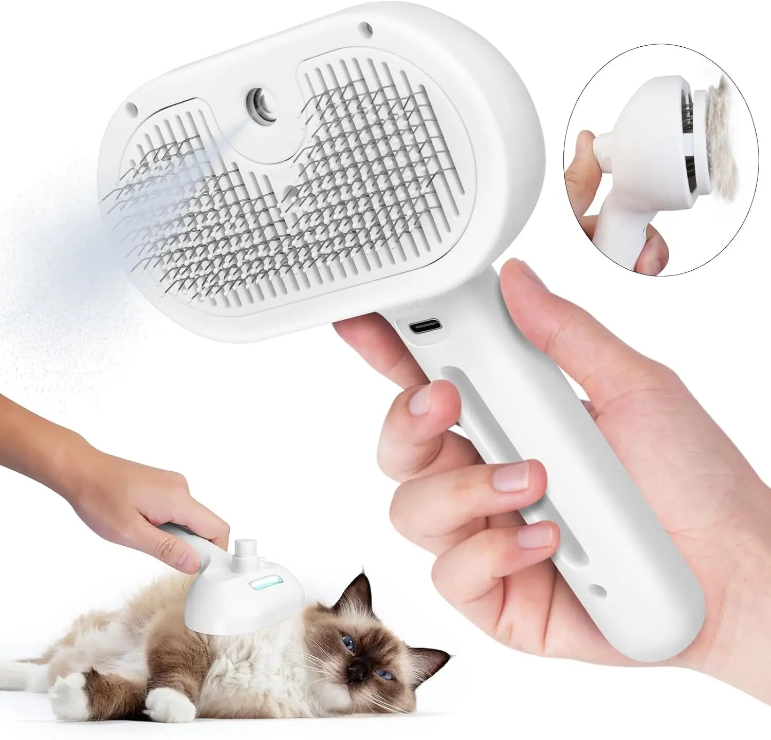 Pet Spray Grooming Comb Remove Floating Hair Fluffs Hair Water Steam Styling for Dogs Cats accessories - Slobuy