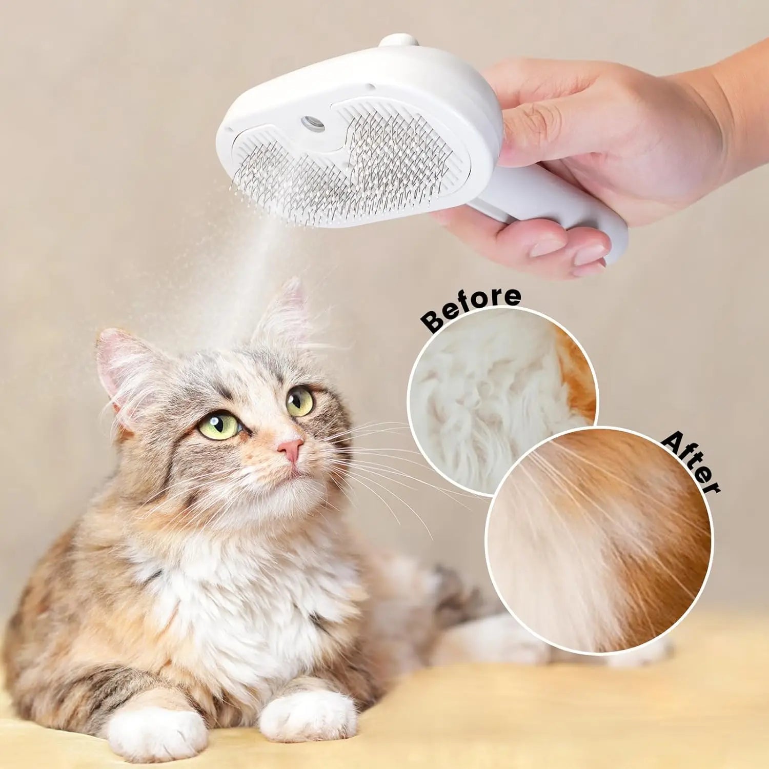 Pet Spray Grooming Comb Remove Floating Hair Fluffs Hair Water Steam Styling for Dogs Cats accessories - Slobuy