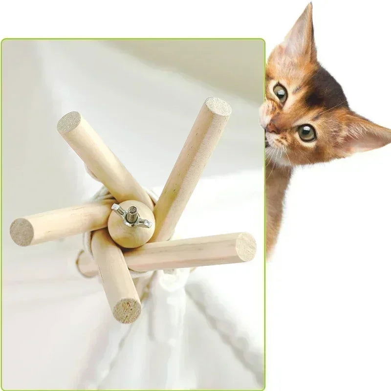 Pet Teepee Tent for Cats and Dogs Portable Removable Washable Dog House Indoor Puppies House with Cushion and Blackboard Cat Bed - Slobuy
