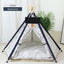 Pet Tent House Dog Bed Portable Removable Washable Teepee Puppy Cat Indoor Outdoor Kennels Cave with Cushion and Blackboard - Slobuy