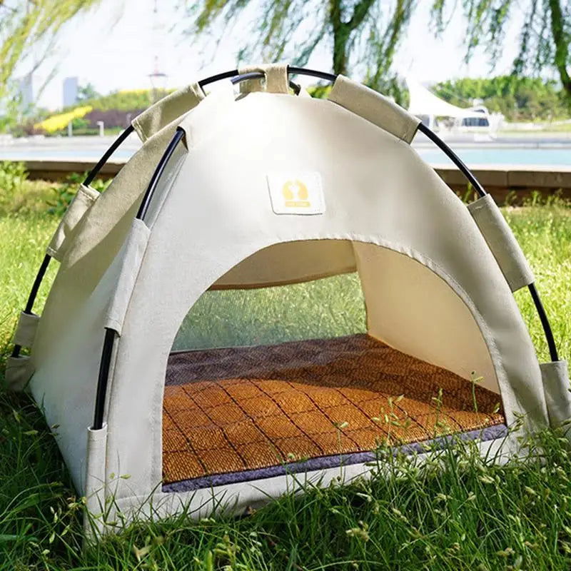 Pet Tent Waterproof Dog Sleeping House Breathable Cat Mini Teepee Portable Kitten Summer Kennel Indoor Outdoor Pet Supplies - Slobuy