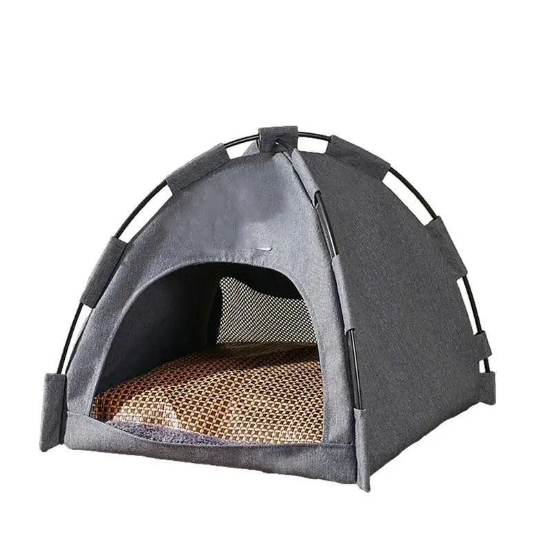Pet Tent Waterproof Dog Sleeping House Breathable Cat Mini Teepee Portable Kitten Summer Kennel Indoor Outdoor Pet Supplies - Slobuy