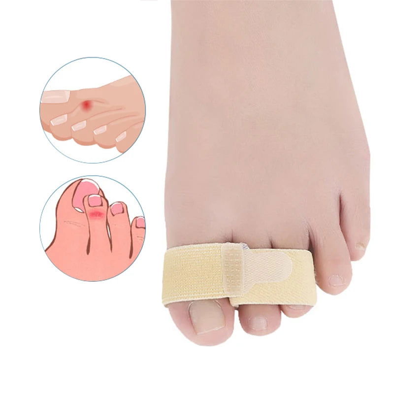 Pexmen 1/2/5/10Pcs Hammer Toe Straightener Toe Splints Cushions Bandages for Correcting Crooked & Overlapping Toes Protector - Slobuy