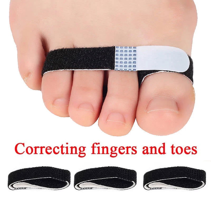 Pexmen 1/2/5/10Pcs Hammer Toe Straightener Toe Splints Cushions Bandages for Correcting Crooked & Overlapping Toes Protector - Slobuy