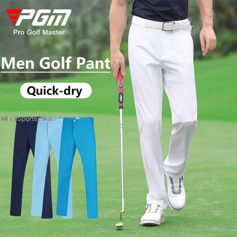 Pgm Thin Golf Pants Men Quick-Dry Trousers Breathable Golf Clothing Summer Male Elastic Casual Sports Pants XXS-4XL Plus Size - Slobuy