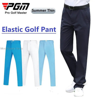 Pgm Thin Golf Pants Men Quick-Dry Trousers Breathable Golf Clothing Summer Male Elastic Casual Sports Pants XXS-4XL Plus Size - Slobuy