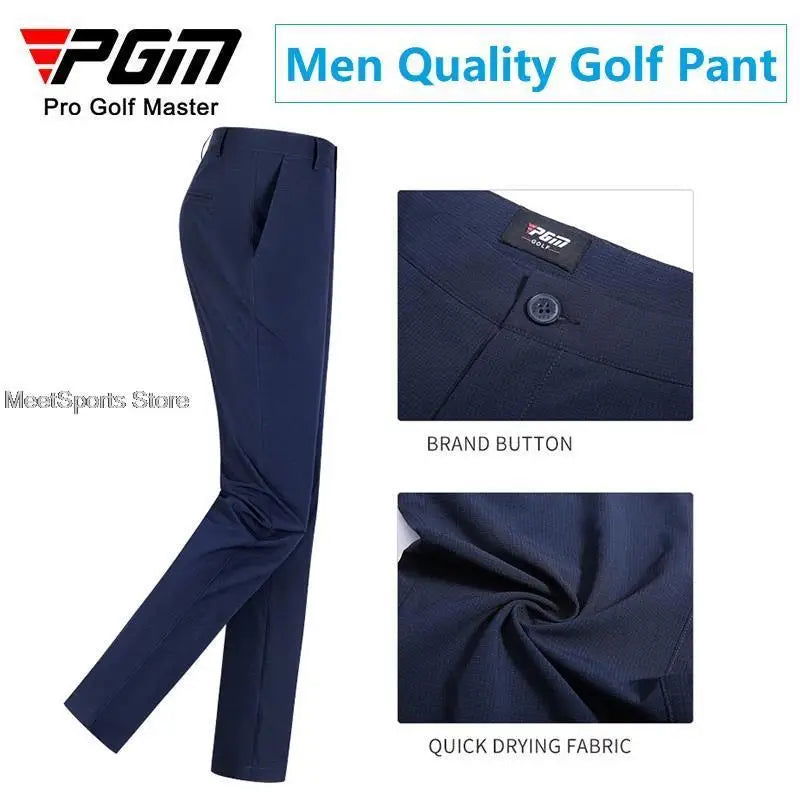 Pgm Thin Golf Pants Men Quick-Dry Trousers Breathable Golf Clothing Summer Male Elastic Casual Sports Pants XXS-4XL Plus Size - Slobuy