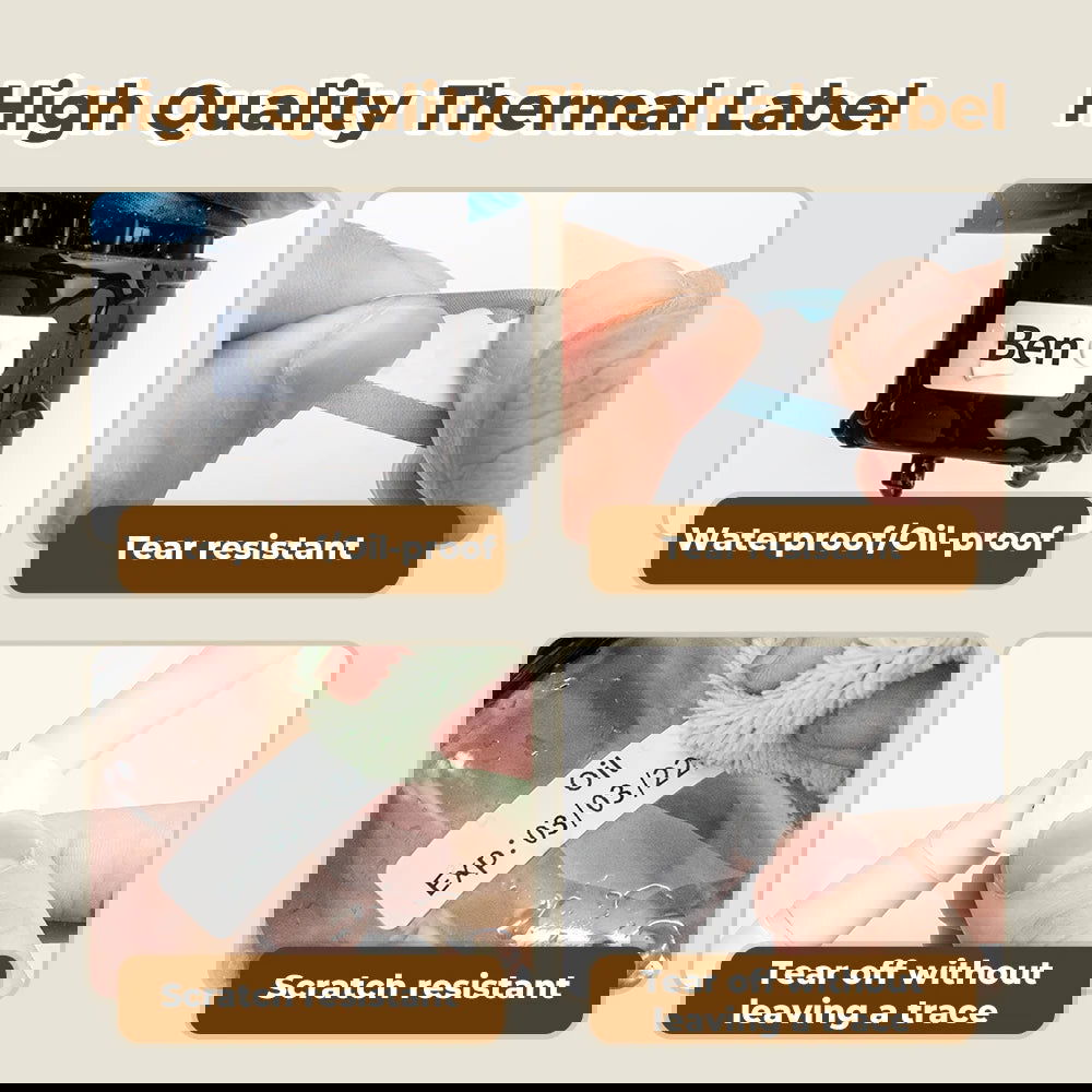 Phomemo Q30 Label Maker Machine Mini Pocket Thermal Label Printer Wireless Sticker Pocket Handheld Printer Various Label Paper - Slobuy
