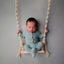 Photography Props Wooden Swing for Baby Newborn Photo Shooting Furniture Infant DIY Photo Posing Party Backdrop Props - Slobuy