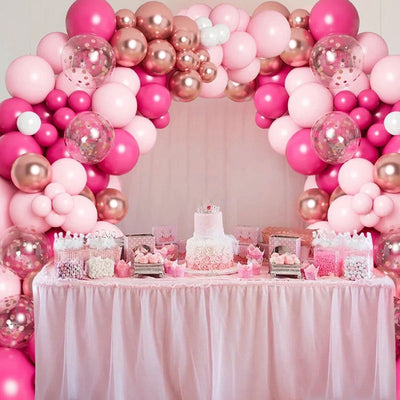 Pink Macaron Balloon Garland Arch Kit Wedding Birthday Party Decor Kids Baby Shower Latex Ballon Chain Wedding Party Baloon - Slobuy