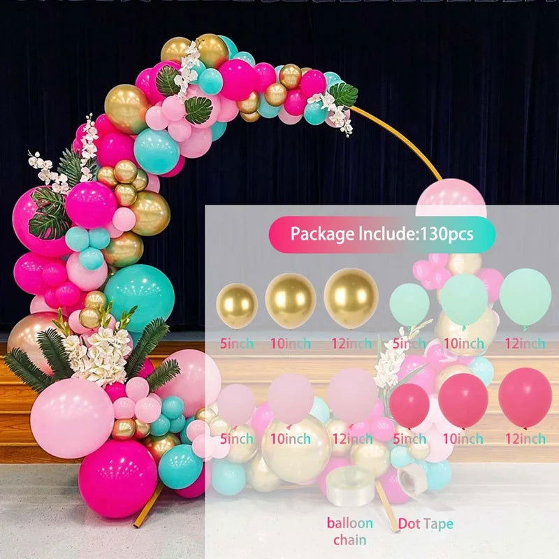 Pink Macaron Balloon Garland Arch Kit Wedding Birthday Party Decor Kids Baby Shower Latex Ballon Chain Wedding Party Baloon - Slobuy