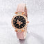 Pink Pearl Butterfly Watches for Women Fashion Rhinestone Casual Bracelet Watch Simple Female Clock Ladies Quartz Wristwatches - Slobuy