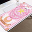 Pink Sakura Card Captor Desk Mat Gaming Accessories Mouse Mats Kawaii Keyboard Mousepad Gamer Extended Pad Mouse Pads Table Mat - Slobuy
