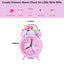 Pink Unicorn Kids Alarm Clock Double Bell Clock with Backlight Cute Desk Clock Home Decoration Будильник Kid Gifts reveil enfant - Slobuy