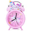Pink Unicorn Kids Alarm Clock Double Bell Clock with Backlight Cute Desk Clock Home Decoration Будильник Kid Gifts reveil enfant - Slobuy