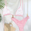 Pleated Brazilian Folds Bikini Set, Sexy Micro Bikinis, 2023 Women Swimsuit, Female Triangle Swimwear, Beach Wear Bathing Suit - Slobuy