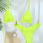 Pleated Brazilian Folds Bikini Set, Sexy Micro Bikinis, 2023 Women Swimsuit, Female Triangle Swimwear, Beach Wear Bathing Suit - Slobuy