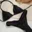Pleated Brazilian Folds Bikini Set, Sexy Micro Bikinis, 2023 Women Swimsuit, Female Triangle Swimwear, Beach Wear Bathing Suit - Slobuy