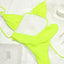 Pleated Brazilian Folds Bikini Set, Sexy Micro Bikinis, 2023 Women Swimsuit, Female Triangle Swimwear, Beach Wear Bathing Suit - Slobuy