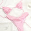 Pleated Brazilian Folds Bikini Set, Sexy Micro Bikinis, 2023 Women Swimsuit, Female Triangle Swimwear, Beach Wear Bathing Suit - Slobuy