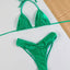 Pleated Brazilian Folds Bikini Set, Sexy Micro Bikinis, 2023 Women Swimsuit, Female Triangle Swimwear, Beach Wear Bathing Suit - Slobuy