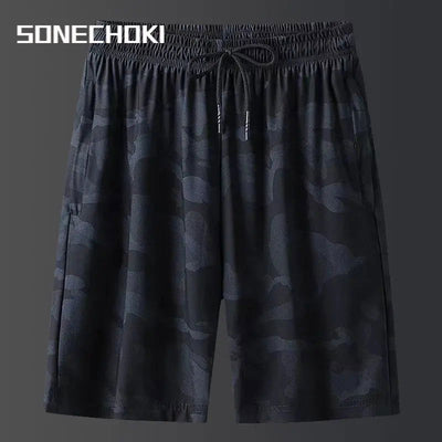 Plus Size Running Shorts Men Camouflage Basketball Sport Gym Mesh Breathable Shorts Fitness Training Workout Bottom Male Casual - Slobuy