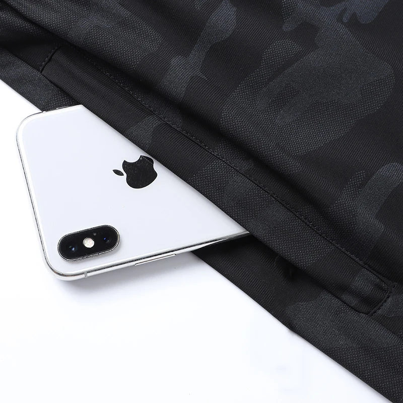 Plus Size Running Shorts Men Camouflage Basketball Sport Gym Mesh Breathable Shorts Fitness Training Workout Bottom Male Casual - Slobuy