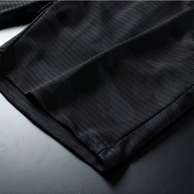 Plus Size Running Shorts Men Camouflage Basketball Sport Gym Mesh Breathable Shorts Fitness Training Workout Bottom Male Casual - Slobuy