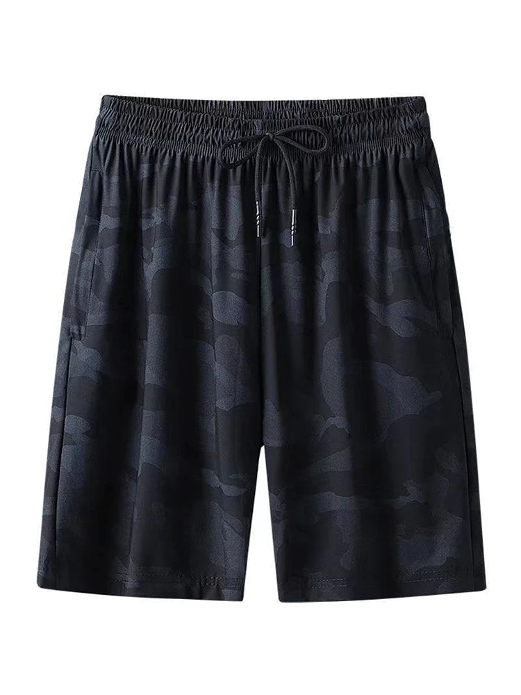 Plus Size Running Shorts Men Camouflage Basketball Sport Gym Mesh Breathable Shorts Fitness Training Workout Bottom Male Casual - Slobuy