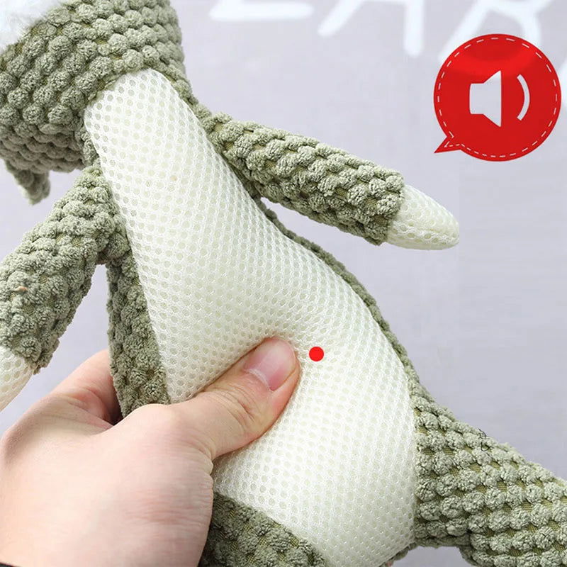 Plush Cartoon Puppy Dog Toy Pet Dog Chew Squeak Toys for Small Dogs Teeth Grinding Pet Products Dog Accessories - Slobuy
